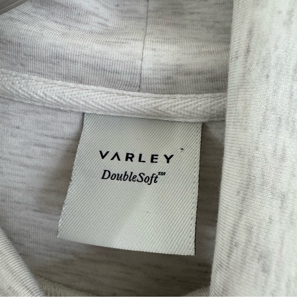 Varley Freya Ivory Marl Doublesoft Funnel Neck Tunic Sweatshirt Womens Medium - Picture 13 of 15